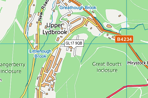 GL17 9QB map - OS VectorMap District (Ordnance Survey)