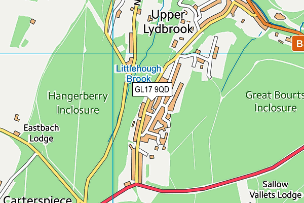 GL17 9QD map - OS VectorMap District (Ordnance Survey)