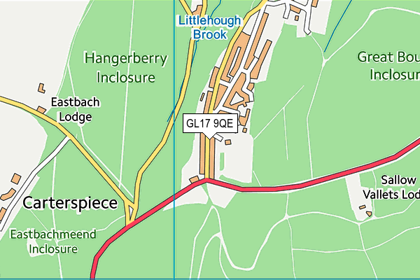 GL17 9QE map - OS VectorMap District (Ordnance Survey)