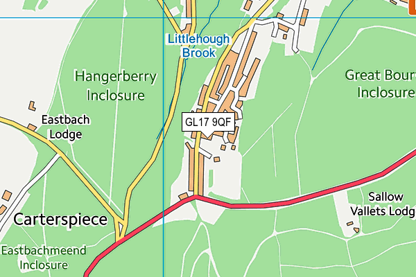 GL17 9QF map - OS VectorMap District (Ordnance Survey)