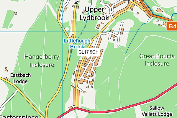 GL17 9QH map - OS VectorMap District (Ordnance Survey)