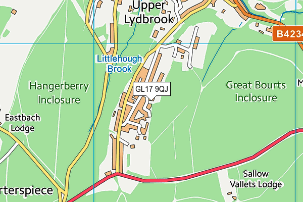 GL17 9QJ map - OS VectorMap District (Ordnance Survey)