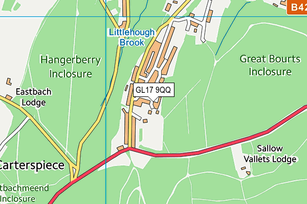 Worrall Hill Recreation Ground map (GL17 9QQ) - OS VectorMap District (Ordnance Survey)