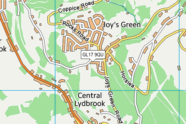 GL17 9QU map - OS VectorMap District (Ordnance Survey)