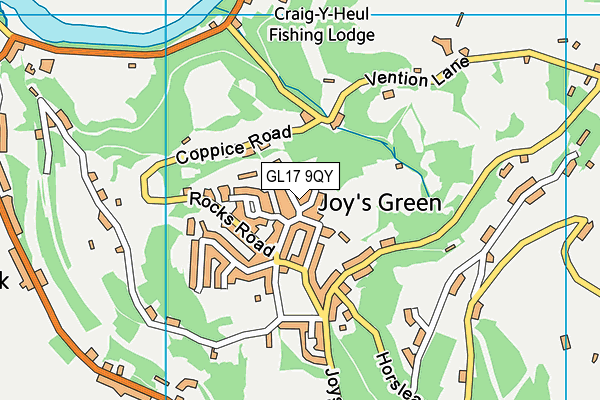 GL17 9QY map - OS VectorMap District (Ordnance Survey)