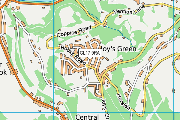 GL17 9RA map - OS VectorMap District (Ordnance Survey)