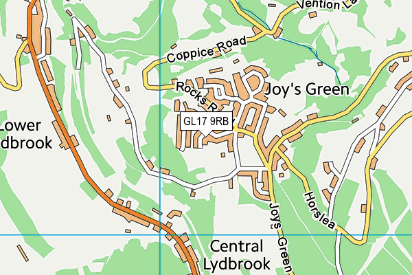 GL17 9RB map - OS VectorMap District (Ordnance Survey)