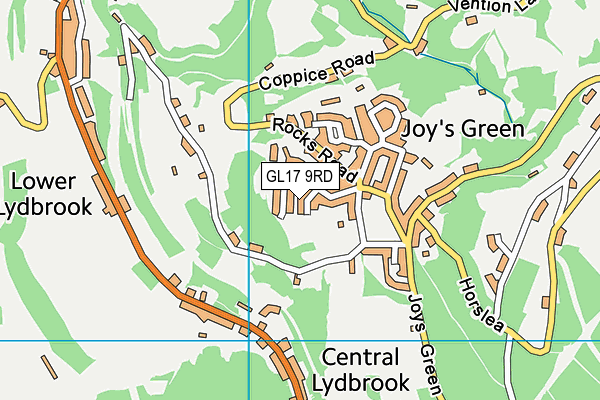 GL17 9RD map - OS VectorMap District (Ordnance Survey)