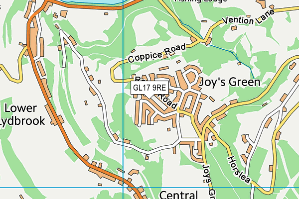 GL17 9RE map - OS VectorMap District (Ordnance Survey)