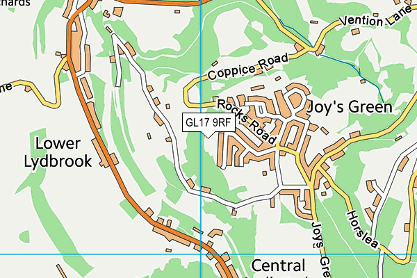 GL17 9RF map - OS VectorMap District (Ordnance Survey)