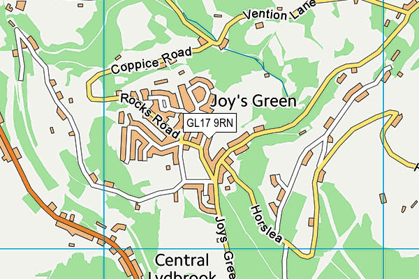 GL17 9RN map - OS VectorMap District (Ordnance Survey)