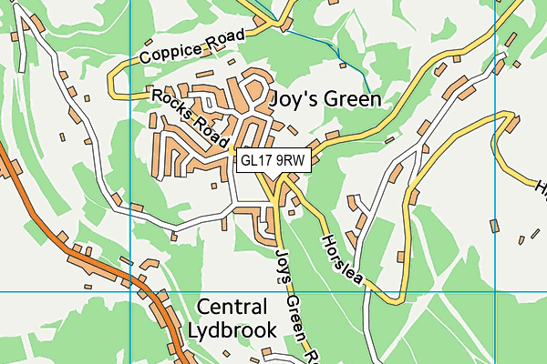 GL17 9RW map - OS VectorMap District (Ordnance Survey)