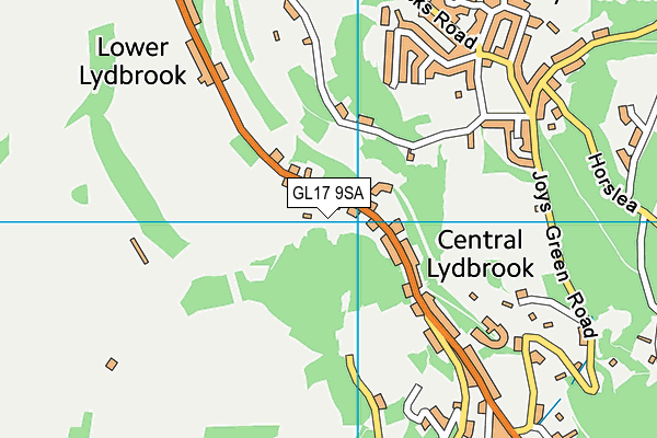 GL17 9SA map - OS VectorMap District (Ordnance Survey)