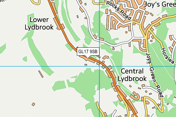 GL17 9SB map - OS VectorMap District (Ordnance Survey)