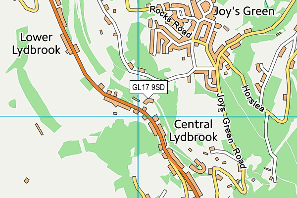 GL17 9SD map - OS VectorMap District (Ordnance Survey)