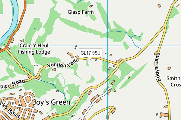 GL17 9SU map - OS VectorMap District (Ordnance Survey)