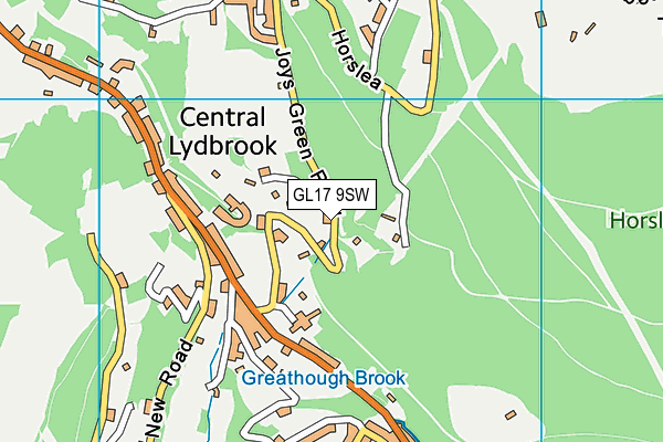 GL17 9SW map - OS VectorMap District (Ordnance Survey)