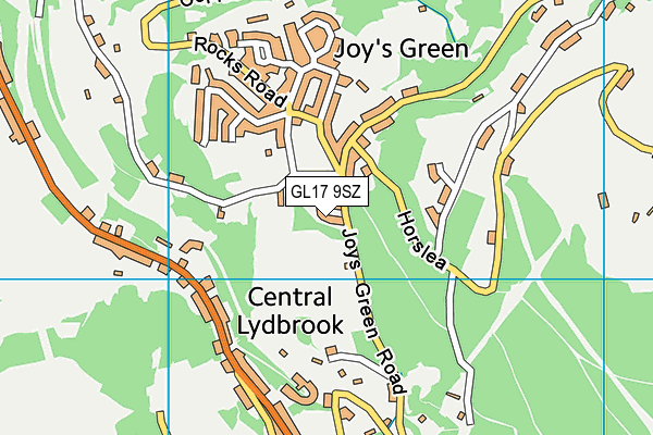 GL17 9SZ map - OS VectorMap District (Ordnance Survey)