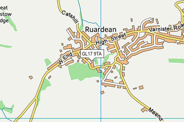 GL17 9TA map - OS VectorMap District (Ordnance Survey)