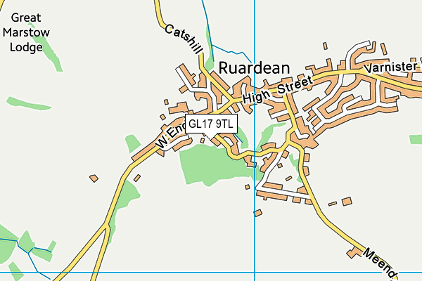 GL17 9TL map - OS VectorMap District (Ordnance Survey)