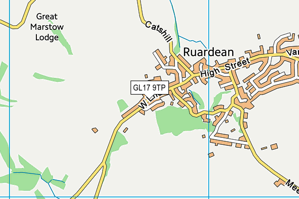GL17 9TP map - OS VectorMap District (Ordnance Survey)