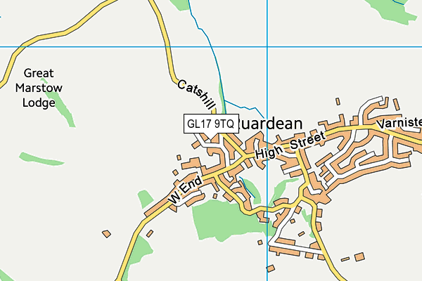 GL17 9TQ map - OS VectorMap District (Ordnance Survey)