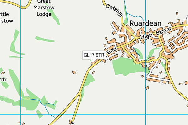 GL17 9TR map - OS VectorMap District (Ordnance Survey)