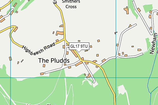 GL17 9TU map - OS VectorMap District (Ordnance Survey)