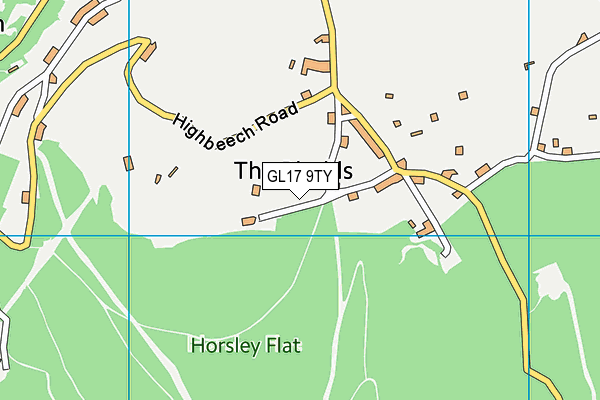 GL17 9TY map - OS VectorMap District (Ordnance Survey)