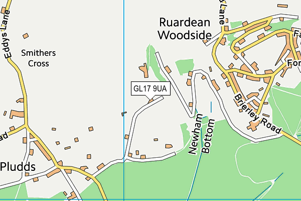 GL17 9UA map - OS VectorMap District (Ordnance Survey)