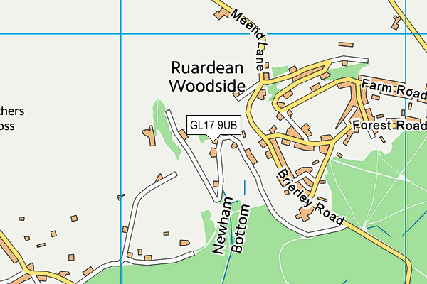 GL17 9UB map - OS VectorMap District (Ordnance Survey)