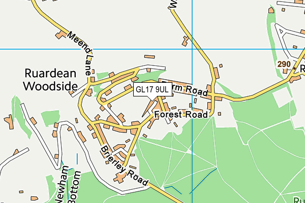 GL17 9UL map - OS VectorMap District (Ordnance Survey)