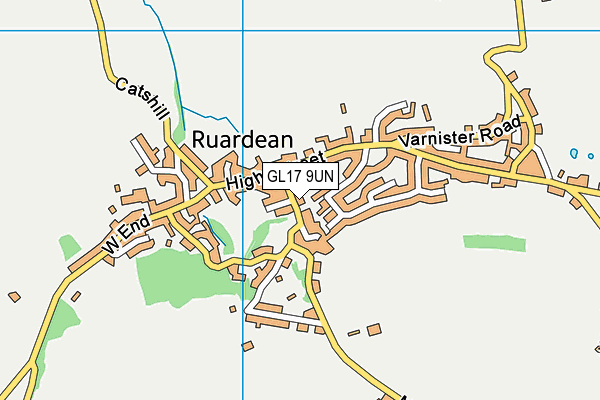 GL17 9UN map - OS VectorMap District (Ordnance Survey)