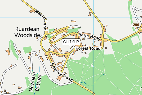 GL17 9UP map - OS VectorMap District (Ordnance Survey)