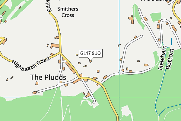 GL17 9UQ map - OS VectorMap District (Ordnance Survey)