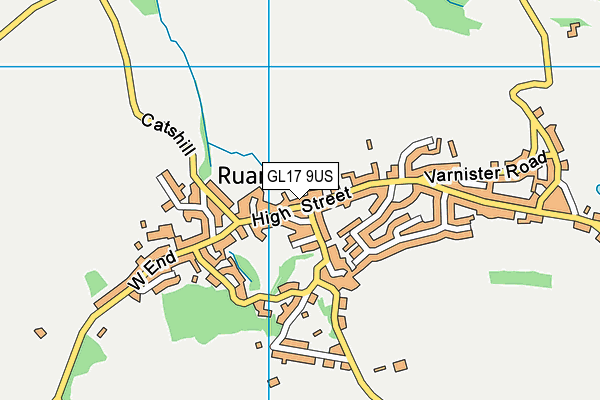 GL17 9US map - OS VectorMap District (Ordnance Survey)