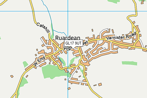 GL17 9UT map - OS VectorMap District (Ordnance Survey)