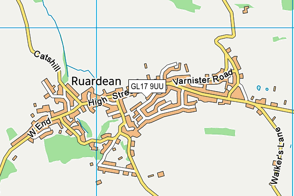 GL17 9UU map - OS VectorMap District (Ordnance Survey)