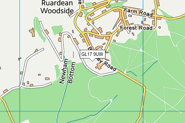 GL17 9UW map - OS VectorMap District (Ordnance Survey)