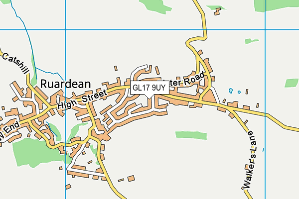 GL17 9UY map - OS VectorMap District (Ordnance Survey)