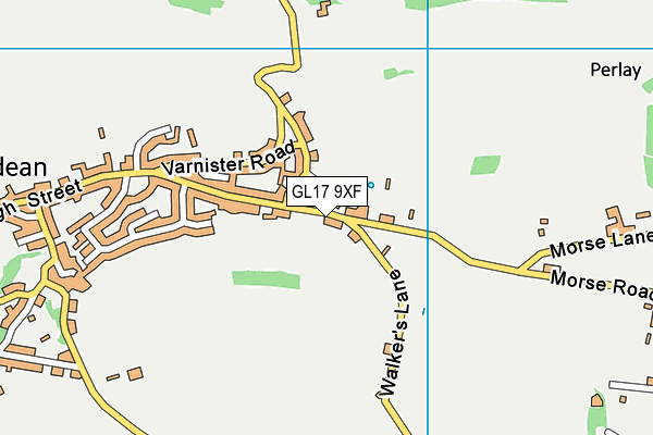 GL17 9XF map - OS VectorMap District (Ordnance Survey)