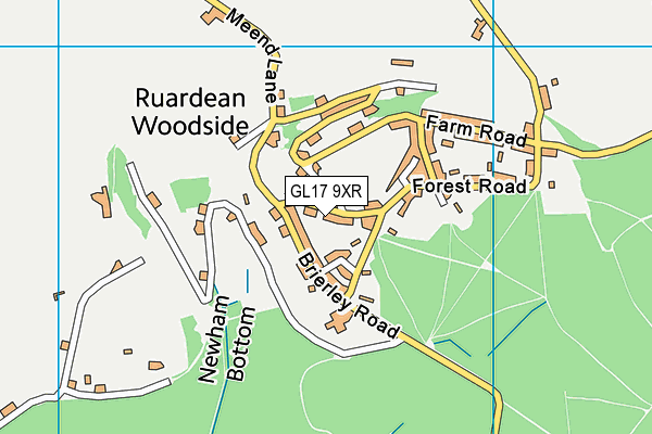 GL17 9XR map - OS VectorMap District (Ordnance Survey)