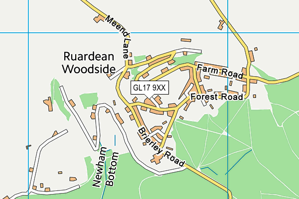 GL17 9XX map - OS VectorMap District (Ordnance Survey)