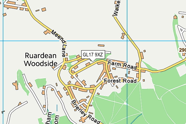 GL17 9XZ map - OS VectorMap District (Ordnance Survey)