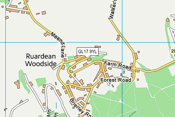 GL17 9YL map - OS VectorMap District (Ordnance Survey)