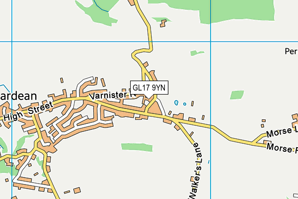 GL17 9YN map - OS VectorMap District (Ordnance Survey)