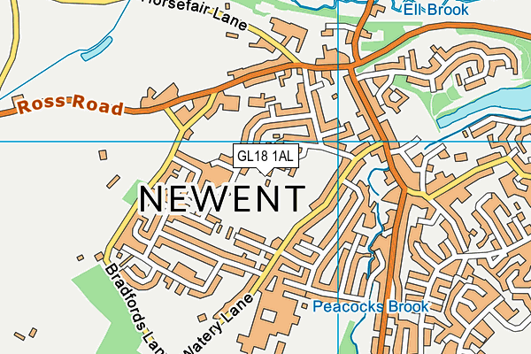 GL18 1AL map - OS VectorMap District (Ordnance Survey)