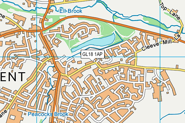 GL18 1AP map - OS VectorMap District (Ordnance Survey)