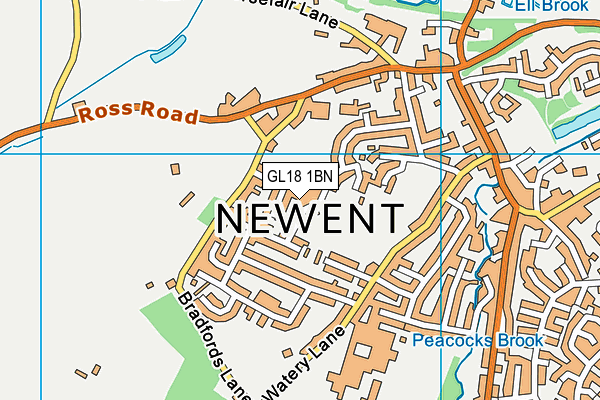 GL18 1BN map - OS VectorMap District (Ordnance Survey)