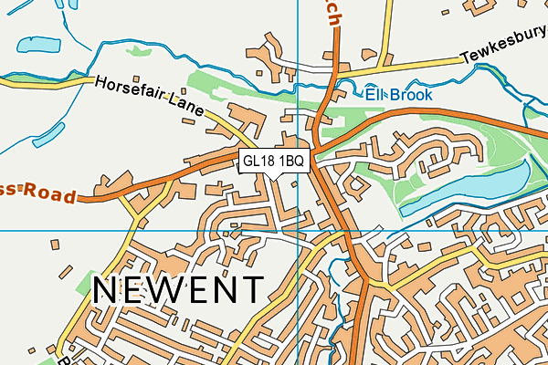 GL18 1BQ map - OS VectorMap District (Ordnance Survey)